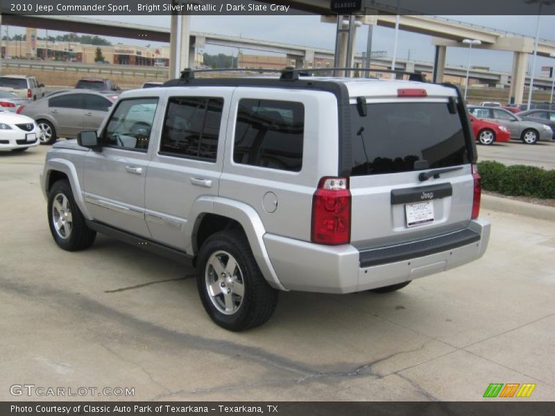 Bright Silver Metallic / Dark Slate Gray 2010 Jeep Commander Sport