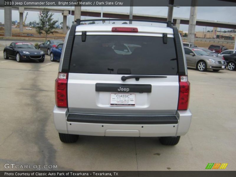 Bright Silver Metallic / Dark Slate Gray 2010 Jeep Commander Sport