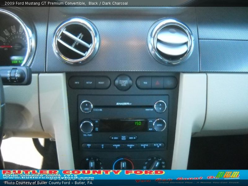 Black / Dark Charcoal 2009 Ford Mustang GT Premium Convertible