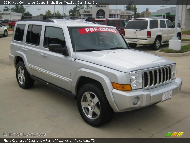 Bright Silver Metallic / Dark Slate Gray 2010 Jeep Commander Sport
