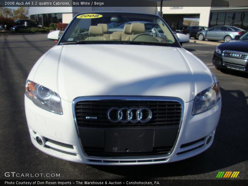 Ibis White / Beige 2008 Audi A4 3.2 quattro Cabriolet