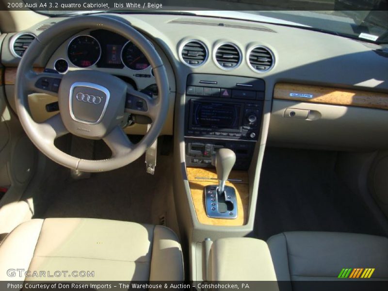 Dashboard of 2008 A4 3.2 quattro Cabriolet