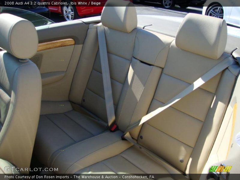  2008 A4 3.2 quattro Cabriolet Beige Interior