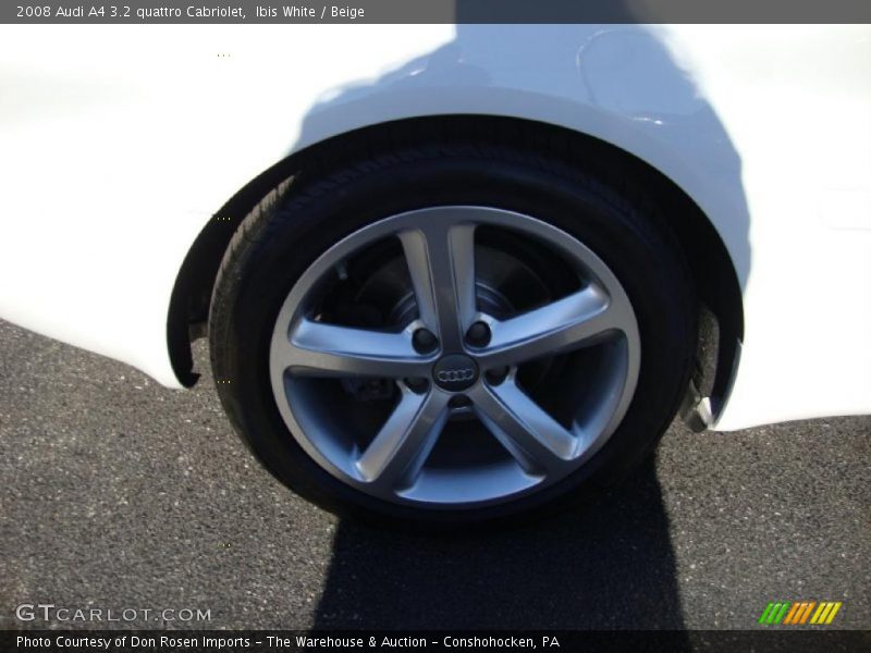 Ibis White / Beige 2008 Audi A4 3.2 quattro Cabriolet