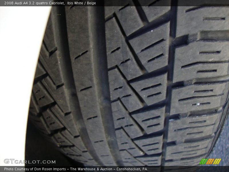 Ibis White / Beige 2008 Audi A4 3.2 quattro Cabriolet