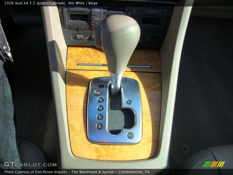  2008 A4 3.2 quattro Cabriolet 6 Speed Tiptronic Automatic Shifter