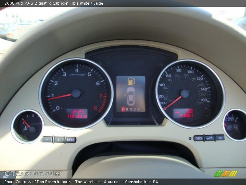  2008 A4 3.2 quattro Cabriolet 3.2 quattro Cabriolet Gauges