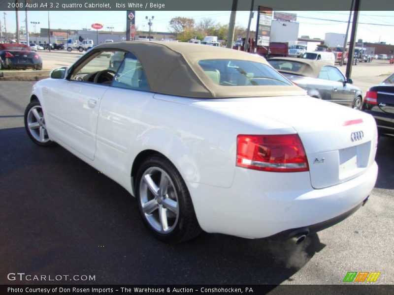 Ibis White / Beige 2008 Audi A4 3.2 quattro Cabriolet