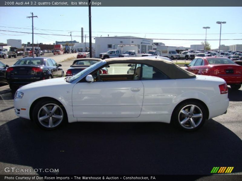 Ibis White / Beige 2008 Audi A4 3.2 quattro Cabriolet