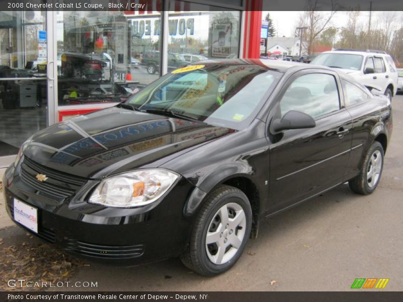 Black / Gray 2008 Chevrolet Cobalt LS Coupe