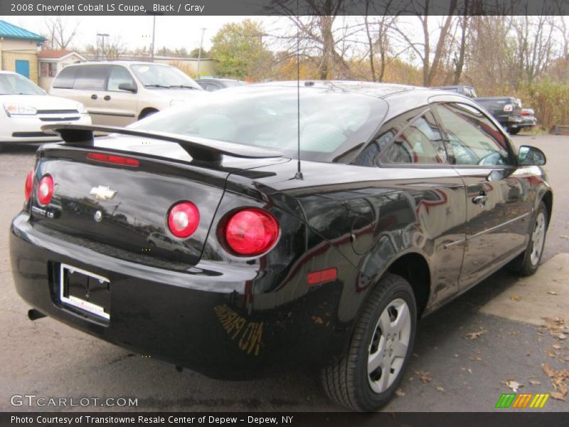 Black / Gray 2008 Chevrolet Cobalt LS Coupe