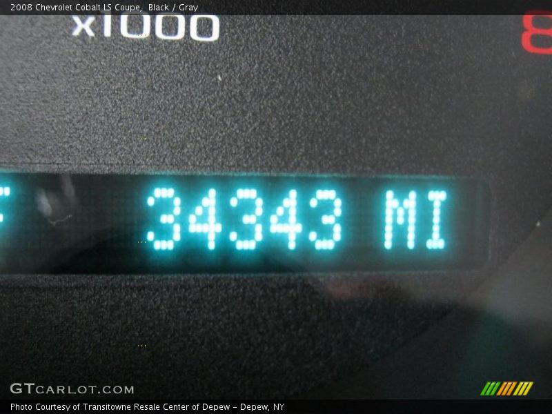 Black / Gray 2008 Chevrolet Cobalt LS Coupe
