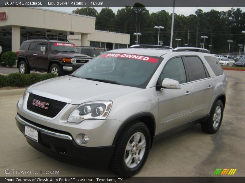 Liquid Silver Metallic / Titanium 2007 GMC Acadia SLT
