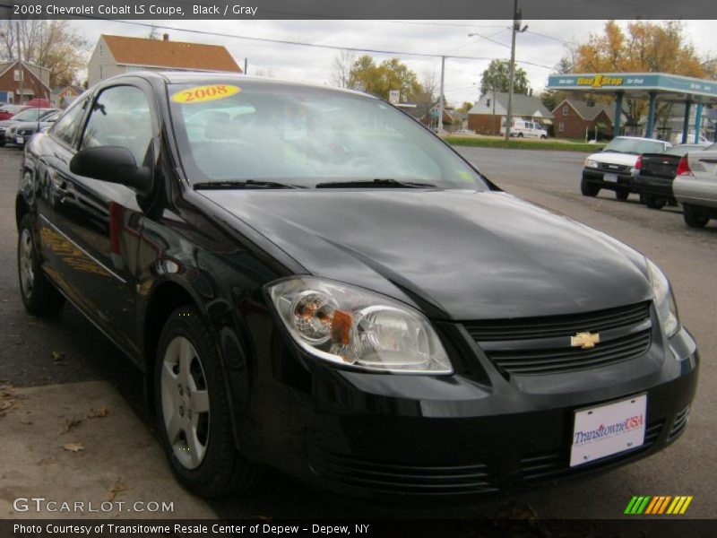 Black / Gray 2008 Chevrolet Cobalt LS Coupe