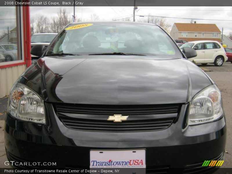 Black / Gray 2008 Chevrolet Cobalt LS Coupe