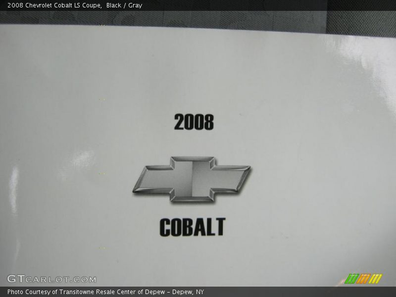 Black / Gray 2008 Chevrolet Cobalt LS Coupe