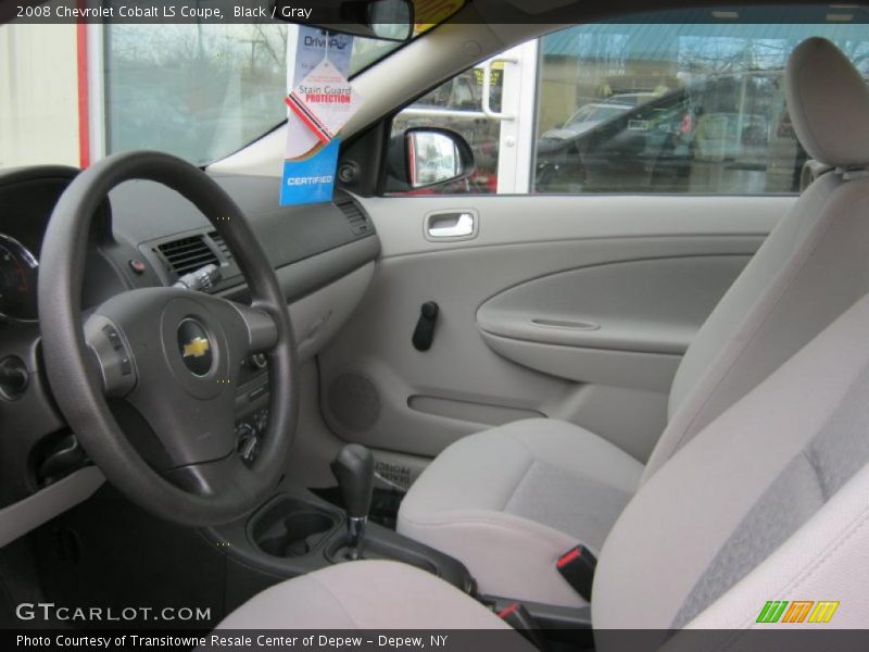 Black / Gray 2008 Chevrolet Cobalt LS Coupe