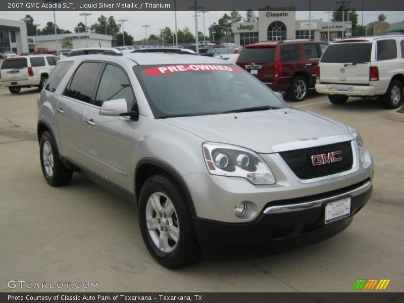 Liquid Silver Metallic / Titanium 2007 GMC Acadia SLT