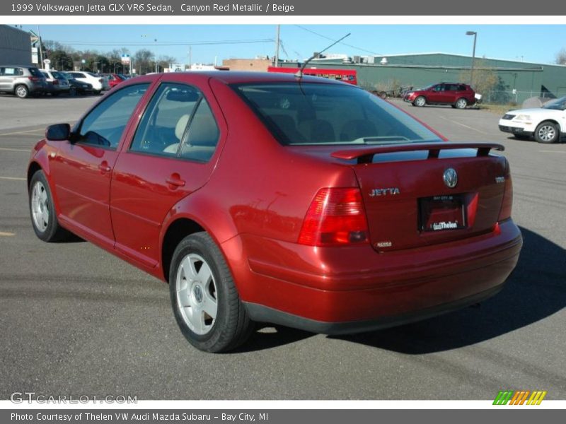Canyon Red Metallic / Beige 1999 Volkswagen Jetta GLX VR6 Sedan