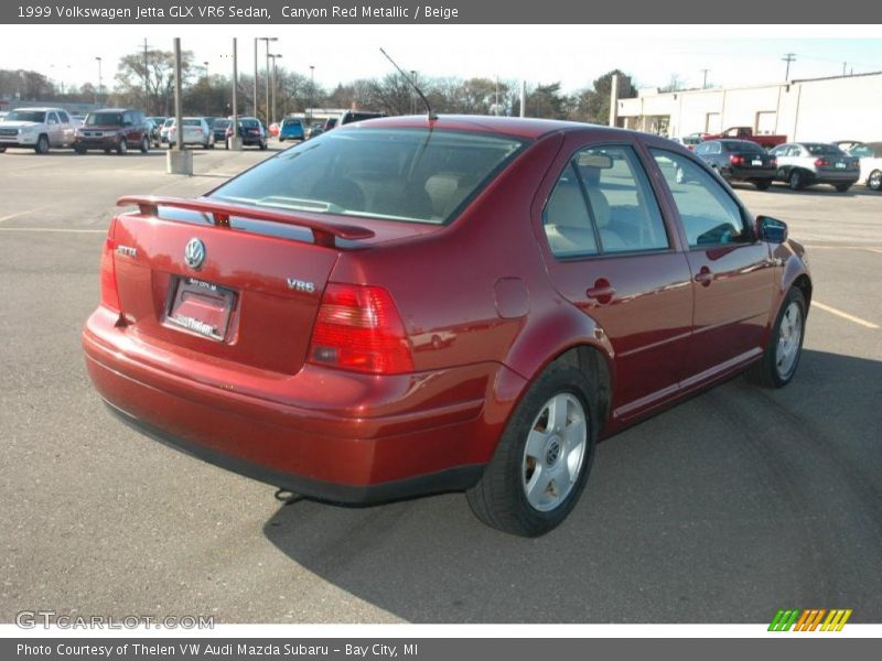 Canyon Red Metallic / Beige 1999 Volkswagen Jetta GLX VR6 Sedan