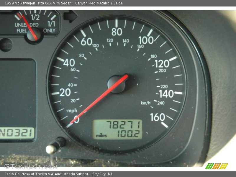 Canyon Red Metallic / Beige 1999 Volkswagen Jetta GLX VR6 Sedan
