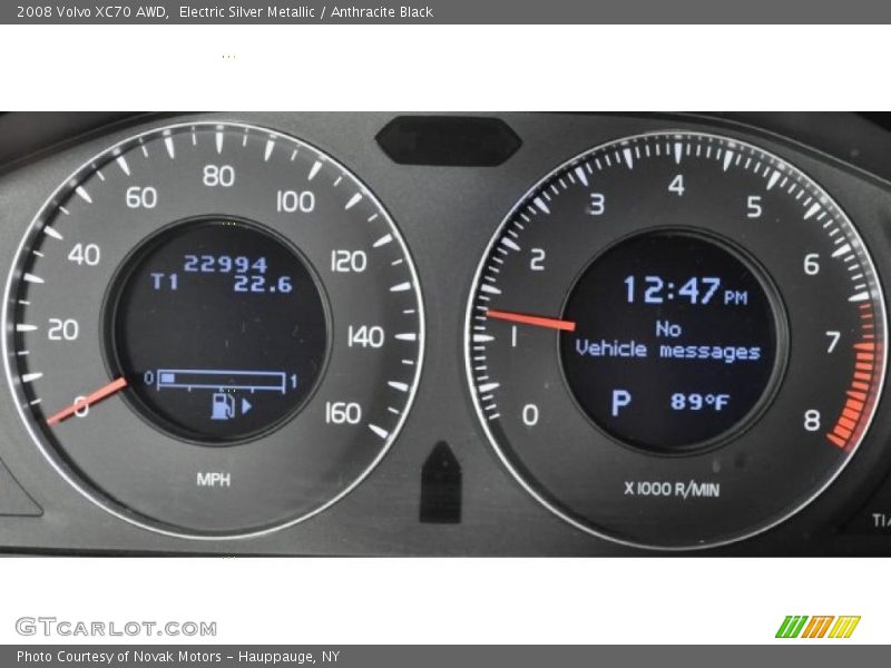 Electric Silver Metallic / Anthracite Black 2008 Volvo XC70 AWD