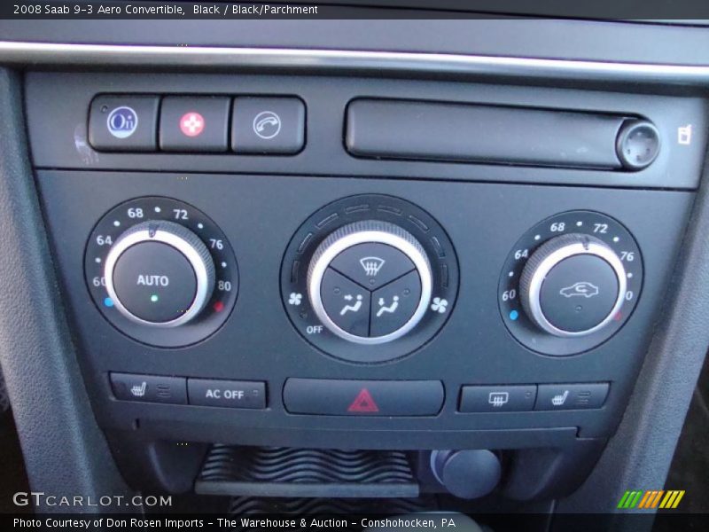 Controls of 2008 9-3 Aero Convertible