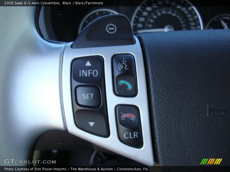 Controls of 2008 9-3 Aero Convertible