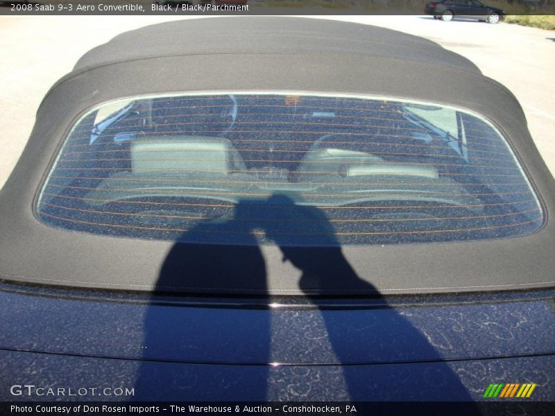 Black / Black/Parchment 2008 Saab 9-3 Aero Convertible