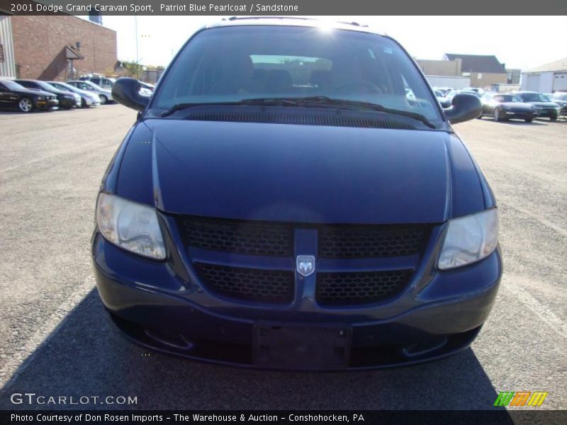 Patriot Blue Pearlcoat / Sandstone 2001 Dodge Grand Caravan Sport