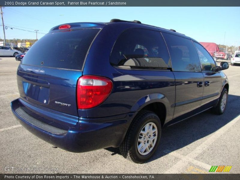 Patriot Blue Pearlcoat / Sandstone 2001 Dodge Grand Caravan Sport