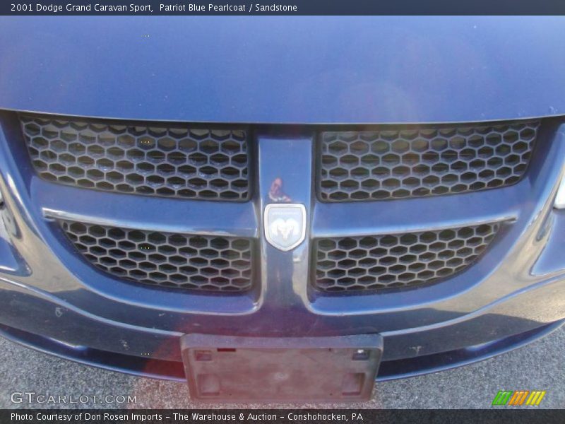 Patriot Blue Pearlcoat / Sandstone 2001 Dodge Grand Caravan Sport