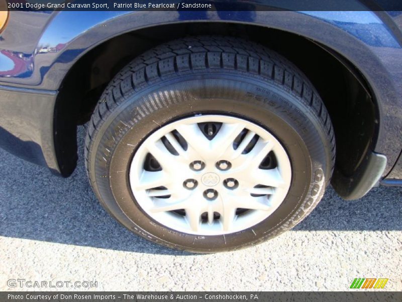 Patriot Blue Pearlcoat / Sandstone 2001 Dodge Grand Caravan Sport