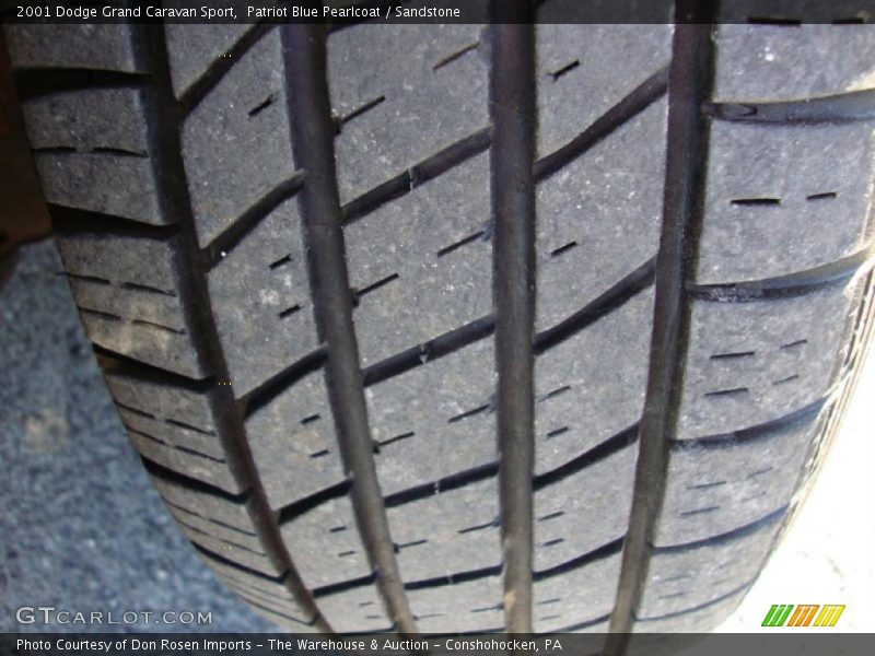 Patriot Blue Pearlcoat / Sandstone 2001 Dodge Grand Caravan Sport