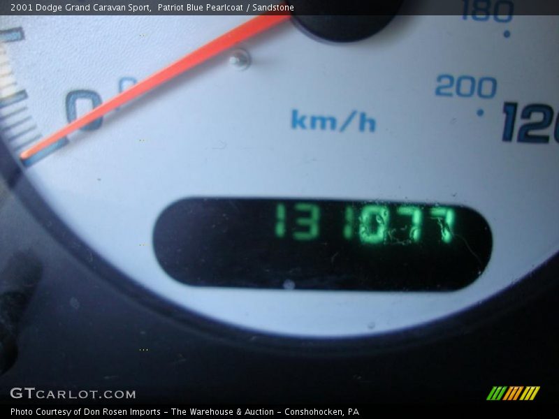 Patriot Blue Pearlcoat / Sandstone 2001 Dodge Grand Caravan Sport