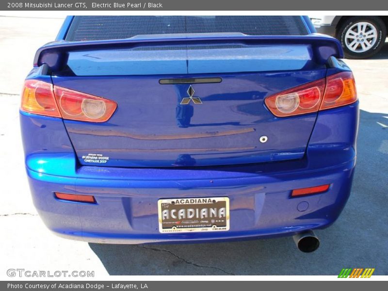 Electric Blue Pearl / Black 2008 Mitsubishi Lancer GTS