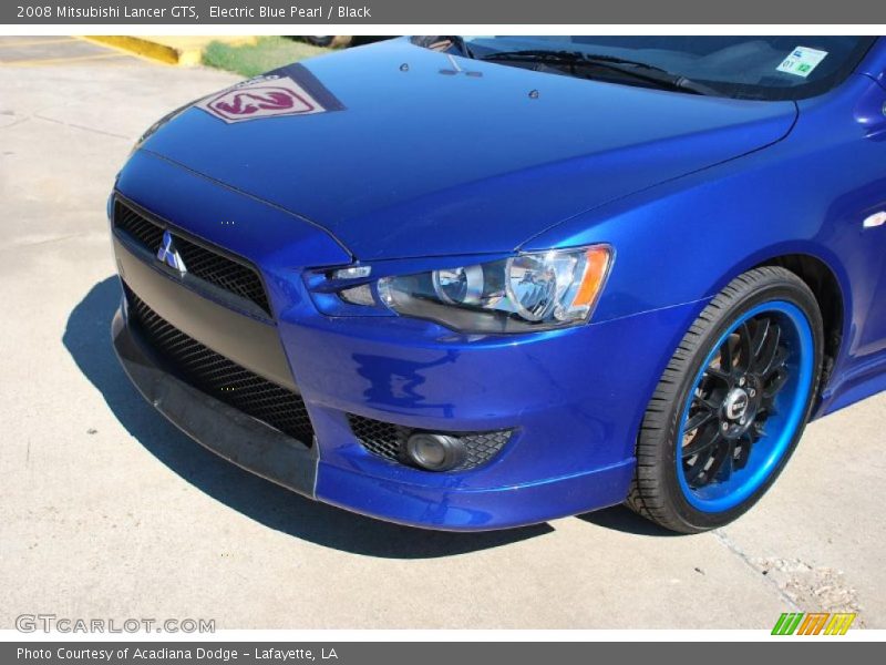 Electric Blue Pearl / Black 2008 Mitsubishi Lancer GTS
