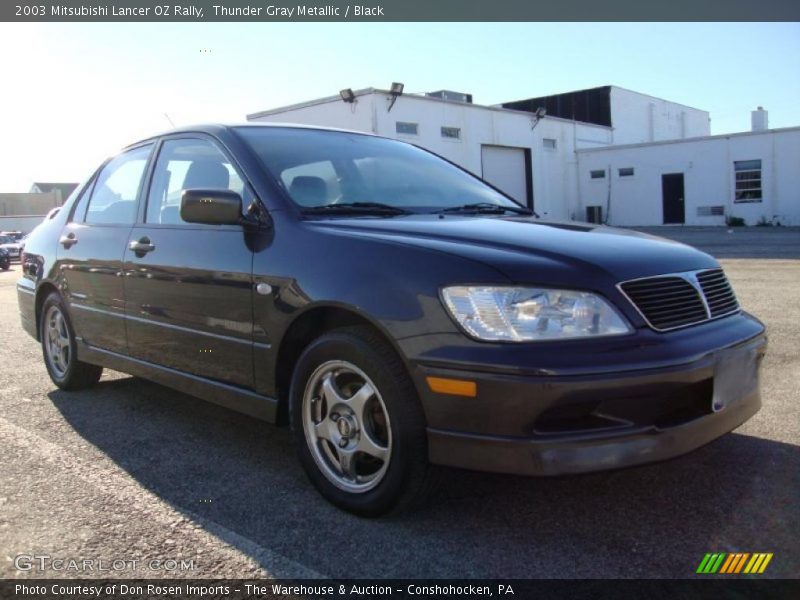 Thunder Gray Metallic / Black 2003 Mitsubishi Lancer OZ Rally