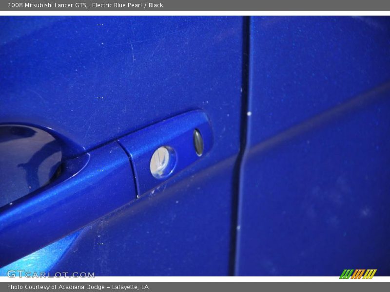 Electric Blue Pearl / Black 2008 Mitsubishi Lancer GTS