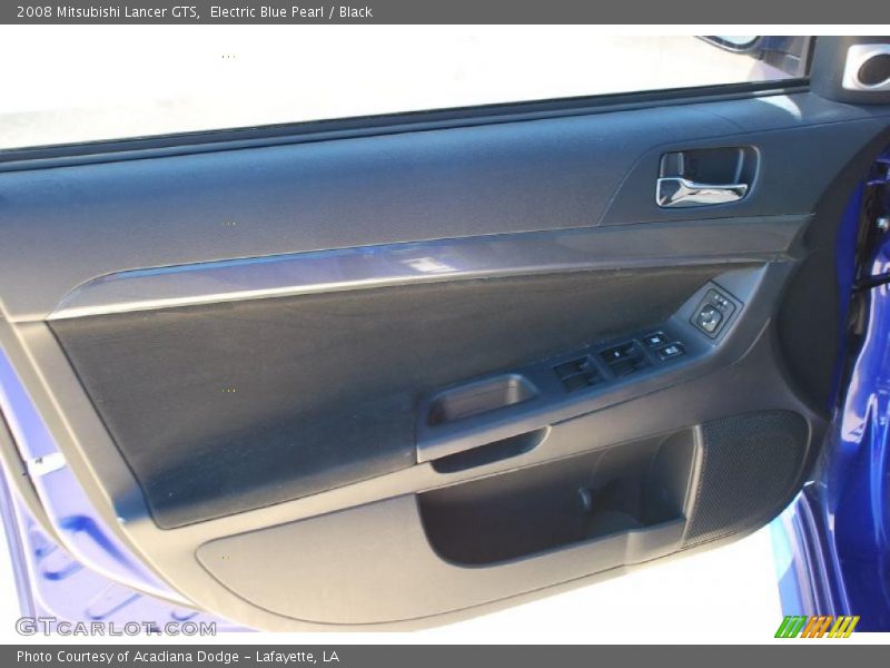 Electric Blue Pearl / Black 2008 Mitsubishi Lancer GTS