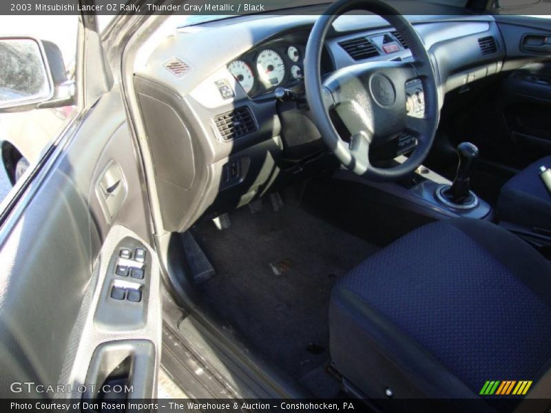 Thunder Gray Metallic / Black 2003 Mitsubishi Lancer OZ Rally