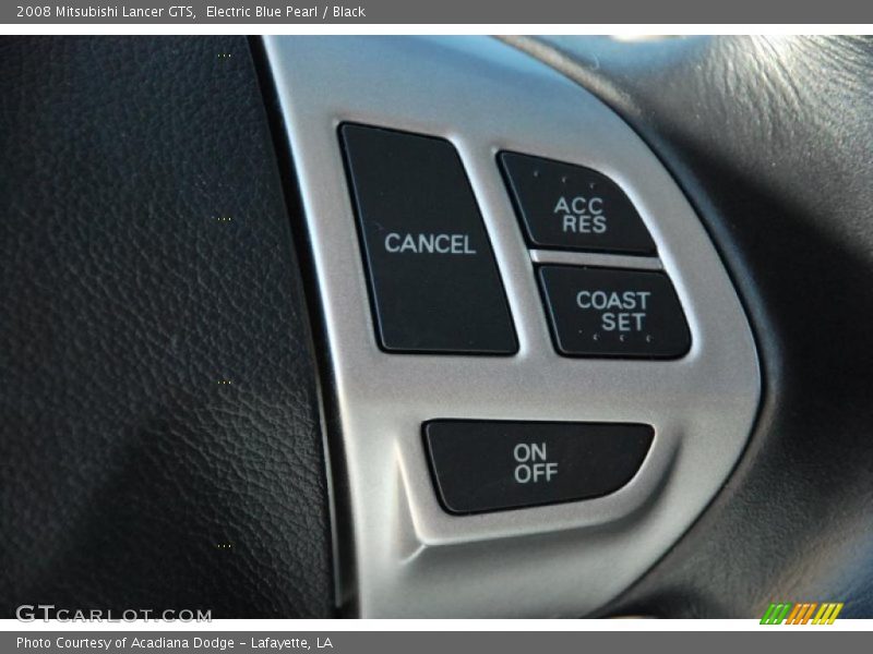 Electric Blue Pearl / Black 2008 Mitsubishi Lancer GTS