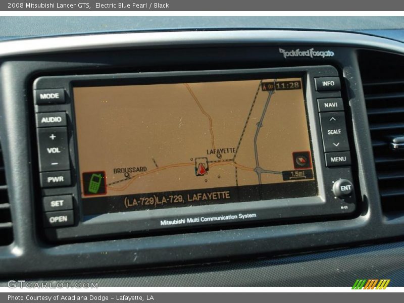 Navigation of 2008 Lancer GTS