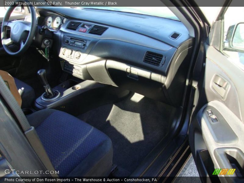Thunder Gray Metallic / Black 2003 Mitsubishi Lancer OZ Rally