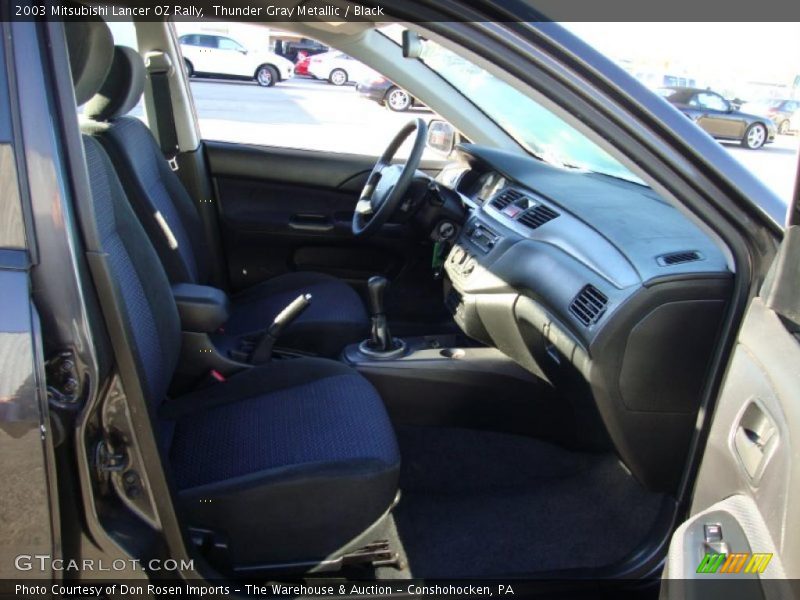 Thunder Gray Metallic / Black 2003 Mitsubishi Lancer OZ Rally