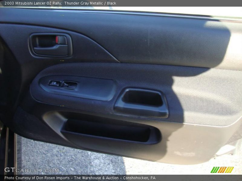 Thunder Gray Metallic / Black 2003 Mitsubishi Lancer OZ Rally