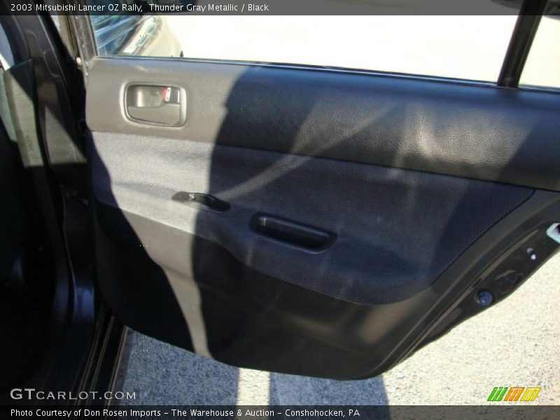 Thunder Gray Metallic / Black 2003 Mitsubishi Lancer OZ Rally