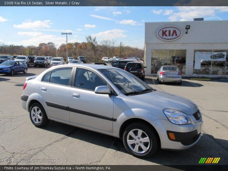 Silver Metallic / Gray 2008 Kia Rio LX Sedan