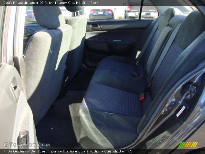 Thunder Gray Metallic / Black 2003 Mitsubishi Lancer OZ Rally