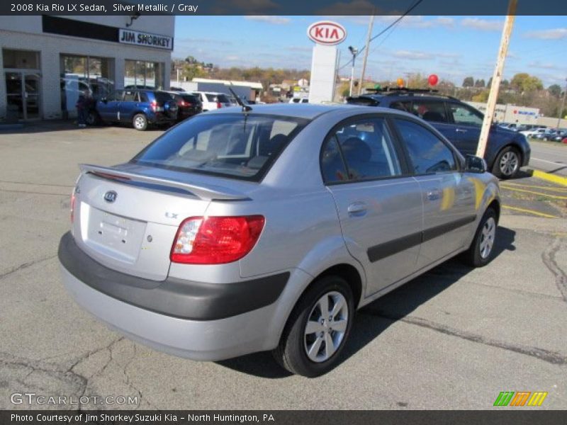Silver Metallic / Gray 2008 Kia Rio LX Sedan